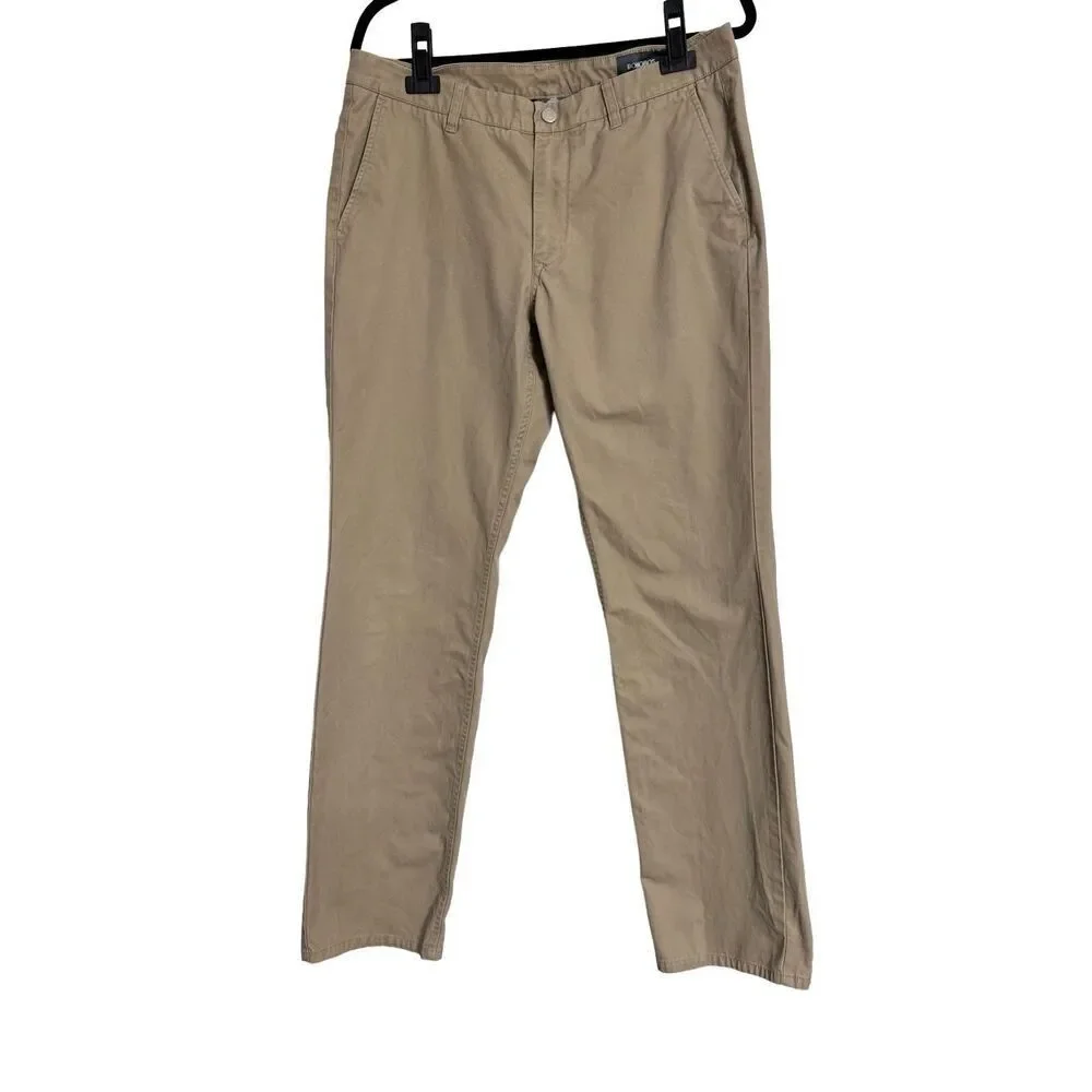 Bonobos Pants Mens Size 34 Khaki Straight Leg‎ Casual Chino Cotton Pants